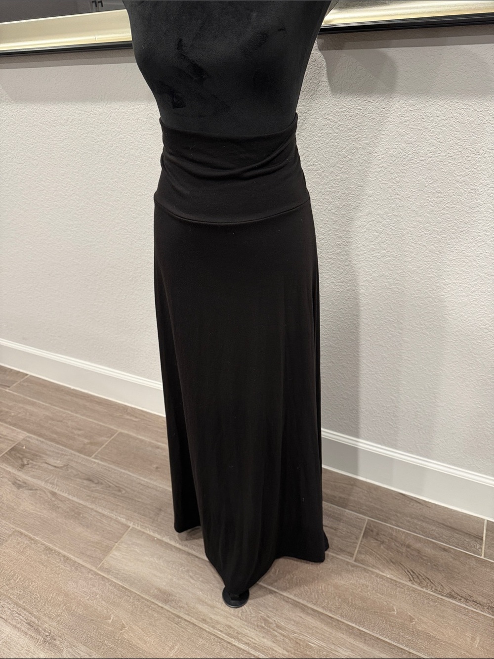 LuLaRoe Black Fold-Over Waist Maxi Skirt